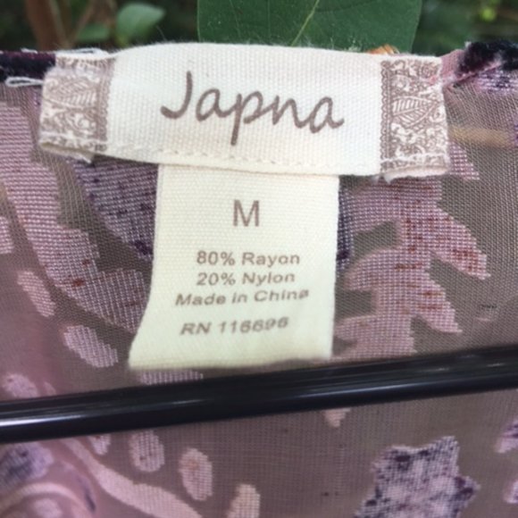 Versatile NWOT Japna Kimono M - Picture 6 of 6